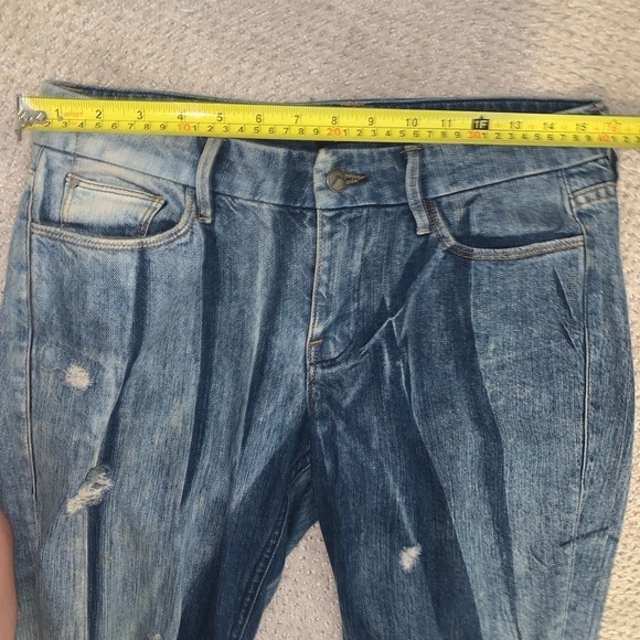 Elin King for Marciano Striped Abstract Skinny Jeans Size 27 - Picture 4 of 7